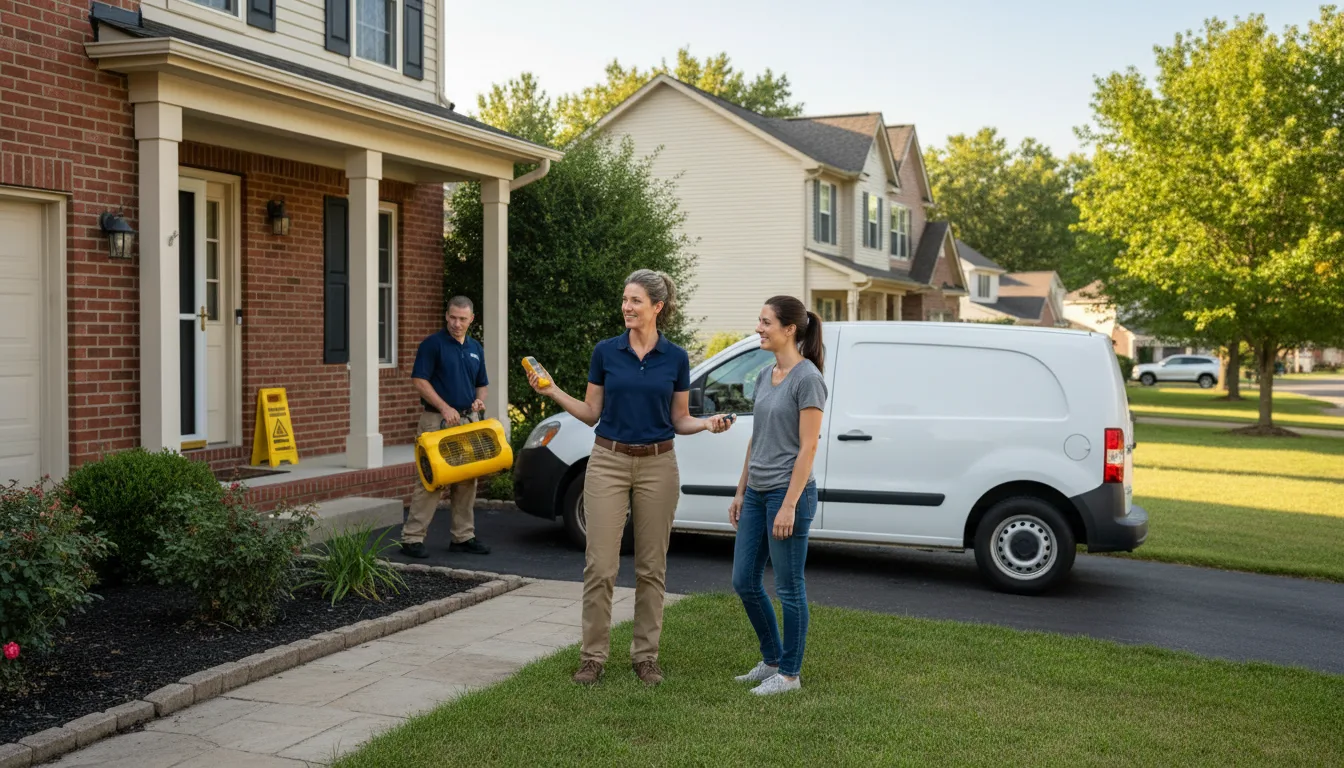 Residential water damage restoration in Duncan, AZ